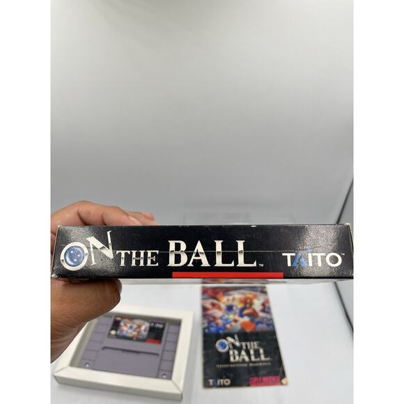 On the Ball (Super Nintendo SNES, 1992) Complete In Box - Picture 15 of 16